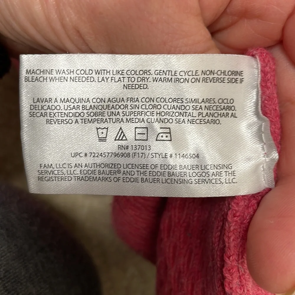 Eddie Bauer 1/2 Zip Knitted Pullover Long Sleeve Sweater